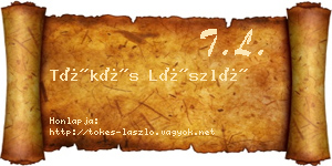 Tőkés László névjegykártya